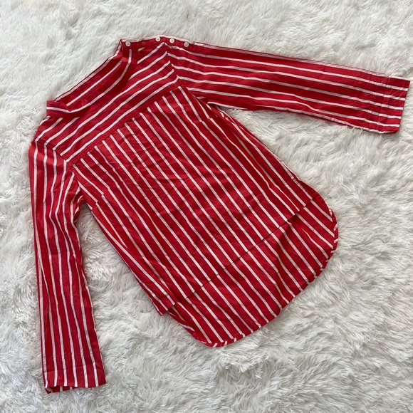 J Crew Women’s Striped Blouse Size 0 - Picture 3 of 8